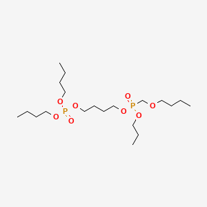 molecular formula C20H44O8P2 B13862647 Dibutyl 4-(((Butoxymethyl)(propoxy)phosphoryl)oxy)butyl Phosphate 
