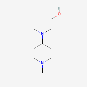 molecular formula C9H20N2O B1386268 2-[Methyl-(1-methyl-piperidin-4-yl)-amino]-ethanol CAS No. 23008-88-0