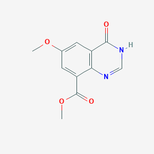 molecular formula C11H10N2O4 B13862708 Methyl 6-methoxy-4-oxo-3,4-dihydroquinazoline-8-carboxylate 