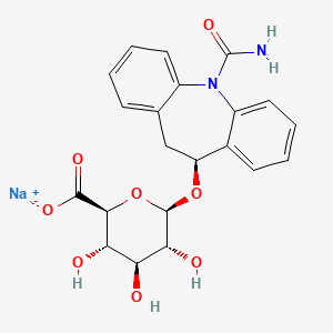 molecular formula C21H21N2NaO8 B13862716 (S)-10-Monohydroxy-10,11-dihydro Carbamazepine O-beta-D-Glucuronide Sodium Salt 