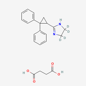 molecular formula C22H24N2O4 B13862729 S(-)-Cibenzoline-D4 Succinate 