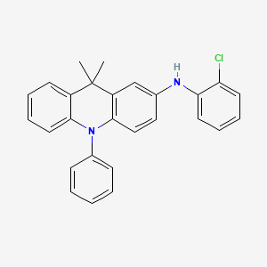 molecular formula C27H23ClN2 B13862763 N-(2-chlorophenyl)-9,9-dimethyl-10-phenylacridin-2-amine 