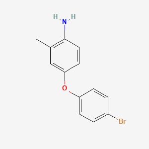 molecular formula C13H12BrNO B1386281 4-(4-Bromophenoxy)-2-methylaniline CAS No. 1154154-77-4