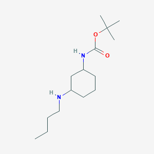 molecular formula C15H30N2O2 B13862829 tert-butyl N-[3-(butylamino)cyclohexyl]carbamate 