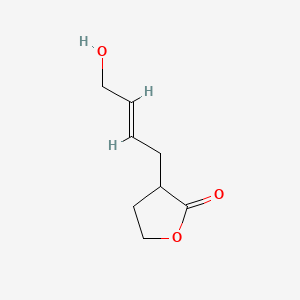 molecular formula C8H12O3 B13862869 (E)-3-(4-Hydroxybut-2-en-1-yl)dihydrofuran-2(3H)-one 