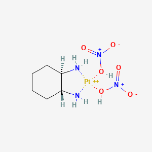 molecular formula C6H16N4O6Pt+2 B13862888 (1R,2R)-1,2-Cyclohexanediaminedinitrate Platinum 