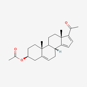 molecular formula C23H30O3 B13862932 (3b)-3-(Acetyloxy)pregna-5,14,16-trien-20-one 