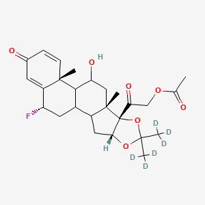 molecular formula C26H33FO7 B13862940 Flunisolide Acetate-D6 
