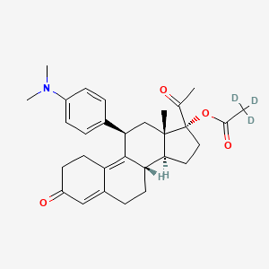 molecular formula C30H37NO4 B13862978 N-Desmethyl ulipristal acetate-d3 