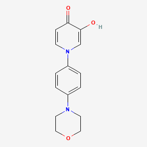 molecular formula C15H16N2O3 B13863004 3-Hydroxy-1-(4-morpholin-4-ylphenyl)pyridin-4-one 