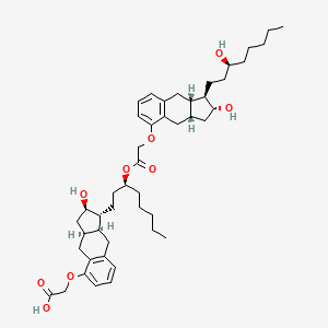 molecular formula C46H66O9 B13863018 Treprostinil-3'-yl Treprostinilate Ester 