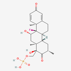 molecular formula C22H30FO8P B13863021 1R-Hydroxyl-Homo Dexamethasone Phosphoric Acid 