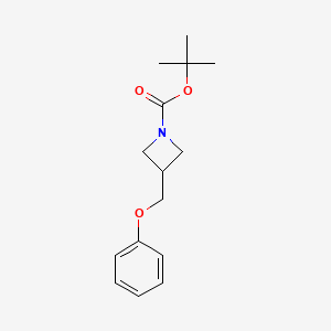 molecular formula C15H21NO3 B13863098 Tert-butyl 3-(phenoxymethyl)azetidine-1-carboxylate 
