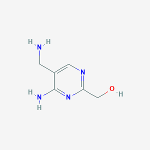 molecular formula C6H10N4O B13863101 [4-Amino-5-(aminomethyl)pyrimidin-2-yl]methanol 