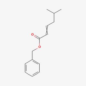 molecular formula C14H18O2 B13863128 5-Methyl-2-hexenoic acid benzyl ester CAS No. 827573-91-1