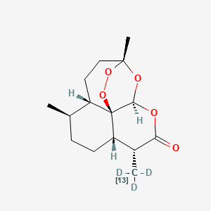 molecular formula C15H22O5 B13863133 Artemisinin-13C-D3 