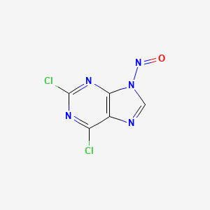 molecular formula C5HCl2N5O B13863145 2,6-Dichloro-9-nitroso-9H-purine 