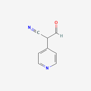 molecular formula C8H6N2O B13863167 3-Oxo-2-pyridin-4-ylpropanenitrile 