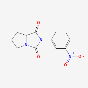 2-(3-nitrophenyl)tetrahydro-1H-pyrrolo[1,2-c]imidazole-1,3(2H)-dione