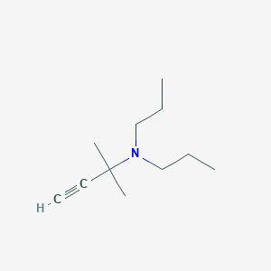 molecular formula C11H21N B13863222 2-methyl-N,N-dipropylbut-3-yn-2-amine 