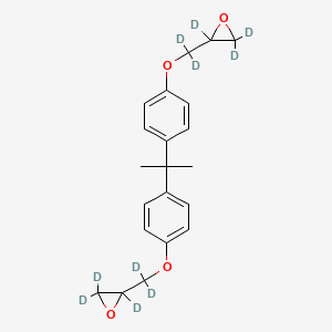 molecular formula C21H24O4 B13863264 Bisphenol A Diglycidyl Ether-d10 