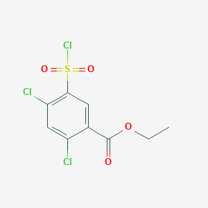 Ethyl 2,4-dichloro-5-(chlorosulfonyl)benzoate