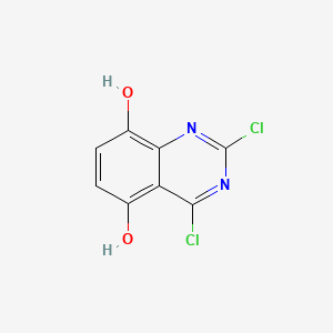 molecular formula C8H4Cl2N2O2 B13863273 2,4-Dichloroquinazoline-5,8-diol 