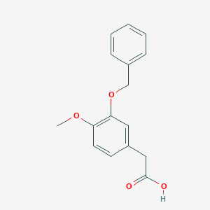 molecular formula C16H16O4 B138633 2-(3-(Benzyloxy)-4-methoxyphenyl)acetic acid CAS No. 5487-33-2