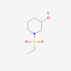 molecular formula C7H15NO3S B1386330 1-(Ethanesulfonyl)piperidin-3-ol CAS No. 1154144-30-5