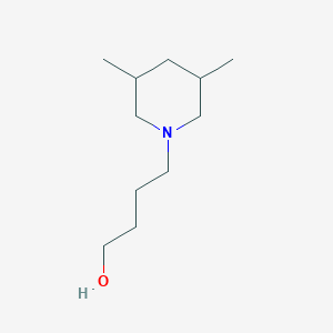 molecular formula C11H23NO B1386331 4-(3,5-Dimethylpiperidin-1-YL)butan-1-OL CAS No. 915923-62-5