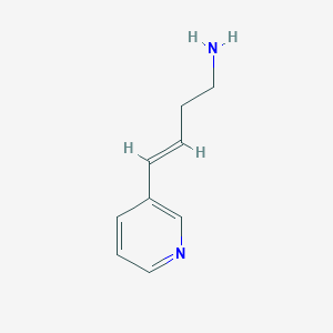 molecular formula C9H12N2 B13863325 (E)-4-pyridin-3-ylbut-3-en-1-amine 