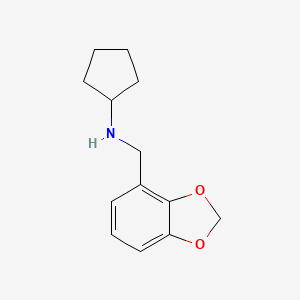 N-[(2H-1,3-benzodioxol-4-yl)methyl]cyclopentanamine