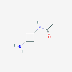 molecular formula C6H12N2O B1386338 N-(3-Aminocyclobutyl)acetamide CAS No. 1156366-87-8