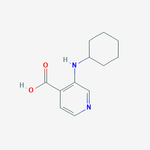 molecular formula C12H16N2O2 B13863409 3-(Cyclohexylamino)pyridine-4-carboxylic acid 