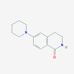molecular formula C14H18N2O B13863421 6-(Piperidin-1-YL)-3,4-dihydroisoquinolin-1(2H)-one CAS No. 947191-39-1