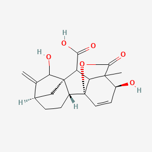 molecular formula C19H22O6 B13863435 (1R,2R,5R,8R,9S,12S)-7,12-dihydroxy-11-methyl-6-methylidene-16-oxo-15-oxapentacyclo[9.3.2.15,8.01,10.02,8]heptadec-13-ene-9-carboxylic acid 