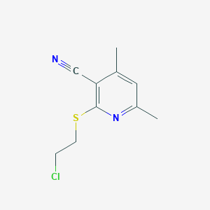 2-(2-Chloroethylsulfanyl)-4,6-dimethylnicotinonitrile