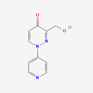 molecular formula C10H9N3O2 B13863475 3-(Hydroxymethyl)-1-pyridin-4-ylpyridazin-4-one 