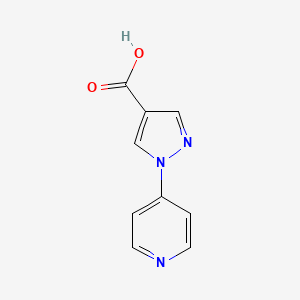 molecular formula C9H7N3O2 B1386348 1-(Pyridin-4-yl)-1H-pyrazole-4-carboxylic acid CAS No. 1155066-46-8