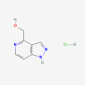molecular formula C7H8ClN3O B13863482 (1H-Pyrazolo[4,3-c]pyridin-4-yl)methanol hydrochloride 
