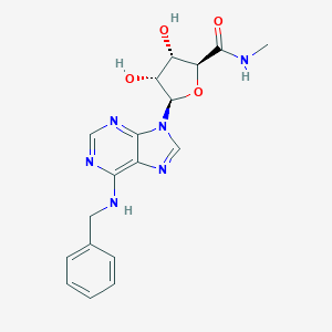 molecular formula C18H20N6O4 B138635 5'-(N-Methylcarboxamido)-N(6)-benzyladenosine CAS No. 152918-15-5