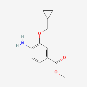 Methyl 4-amino-3-(cyclopropylmethoxy)benzoate