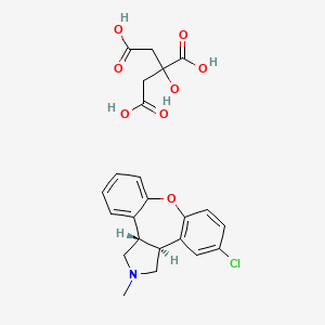 molecular formula C23H24ClNO8 B13863541 AsenapineCitrate 