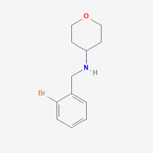 N-[(2-bromophenyl)methyl]oxan-4-amine