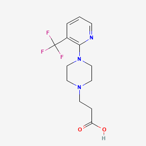 3-{4-[3-(Trifluoromethyl)pyridin-2-yl]piperazin-1-yl}propanoic acid