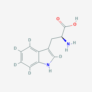 molecular formula C11H12N2O2 B138636 L-色氨酸-d5(吲哚-d5) CAS No. 62595-11-3