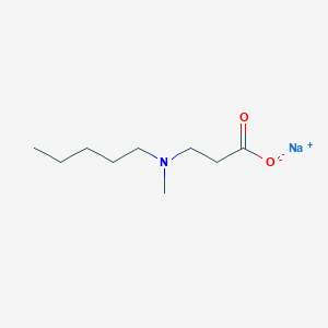 molecular formula C9H18NNaO2 B13863615 3-(N-Methyl-N-pentylamino)propionic Acid Sodium Salt 