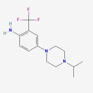 Benzenamine, 4-[4-(1-methylethyl)-1-piperazinyl]-2-(trifluoromethyl)-
