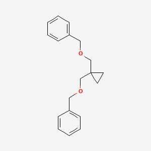 molecular formula C19H22O2 B13863623 [1-[Bis(Benzyloxy)methyl]cyclopropyl]methanol 