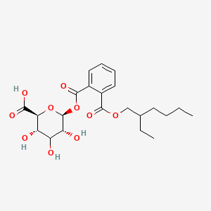 molecular formula C22H30O10 B13863644 Mono-2-ethylhexyl phthalate glucuronide 
